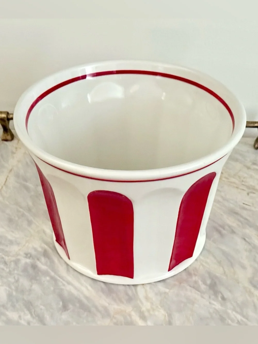 Williams-Sonoma Large Red and White Movie Night Popcorn Bowl